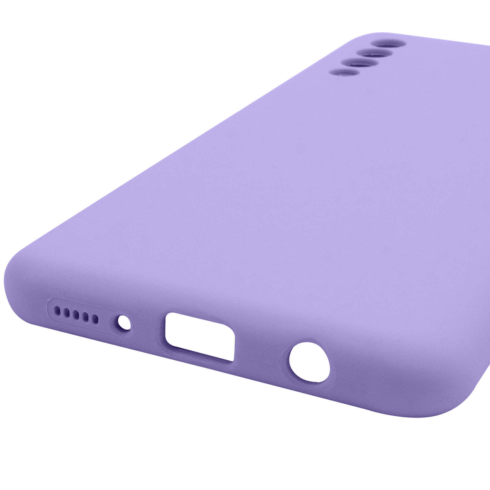 Чохол Silicone Cover Lakshmi Full Camera (AAA) для Samsung Galaxy A50 (A505F) / A50s / A30s, Бузковий / Dasheen 4, Силікон, купити оптом з доставкою