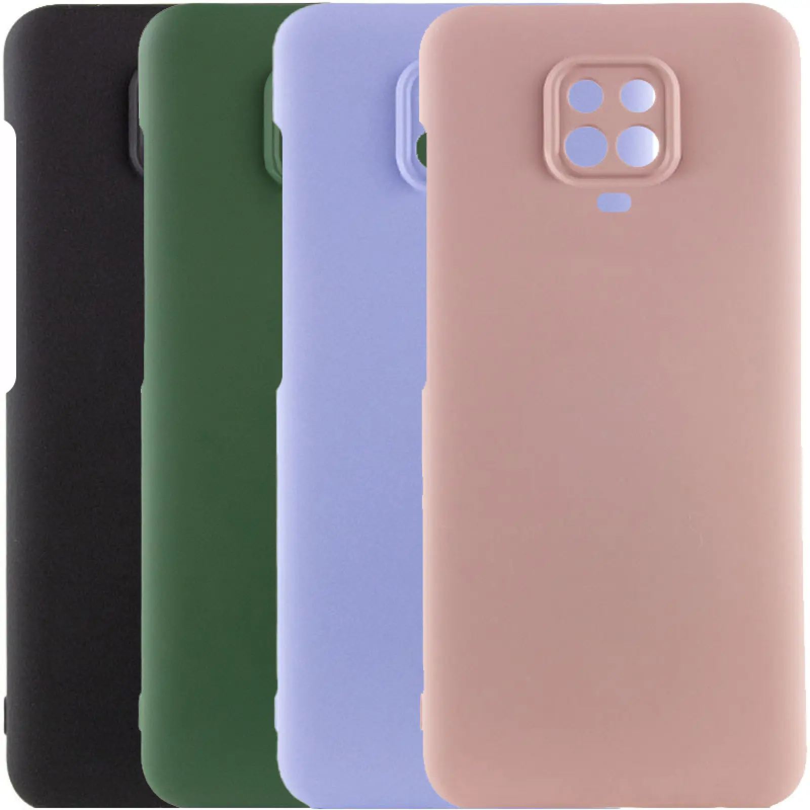 Чехол Silicone Cover Lakshmi Full Camera (AAA) для Xiaomi Redmi Note 9s / Note 9 Pro /Note 9 Pro Max, Силикон, купить оптом с доставкой