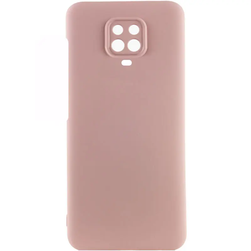 Чехол Silicone Cover Lakshmi Full Camera (AAA) для Xiaomi Redmi Note 9s / Note 9 Pro /Note 9 Pro Max, Розовый / Pink Sand, Силикон, купить оптом с доставкой