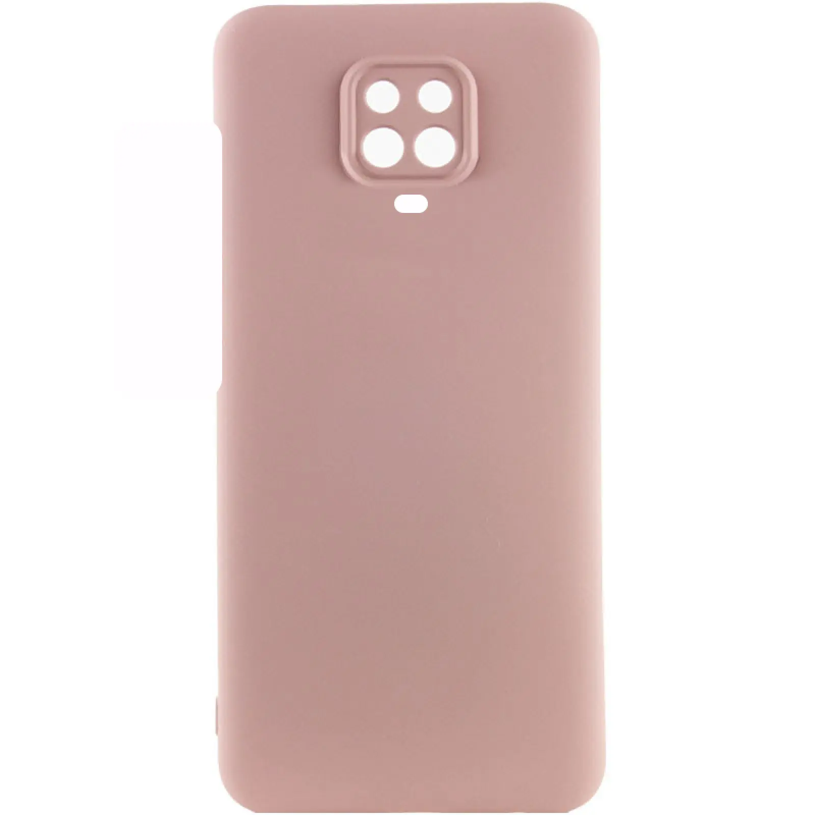 Чехол Silicone Cover Lakshmi Full Camera (AAA) для Xiaomi Redmi Note 9s / Note 9 Pro /Note 9 Pro Max, Розовый / Pink Sand, Силикон, купить оптом с доставкой