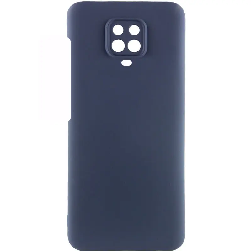 Чехол Silicone Cover Lakshmi Full Camera (AAA) для Xiaomi Redmi Note 9s / Note 9 Pro /Note 9 Pro Max, Темно-синий / Midnight blue, Силикон, купить оптом с доставкой