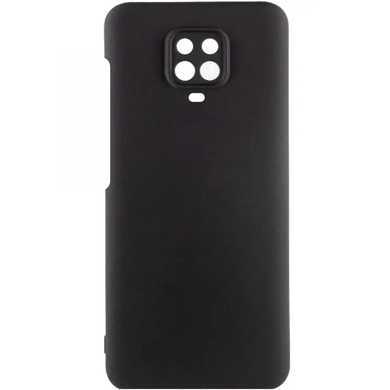 Чехол Silicone Cover Lakshmi Full Camera (AAA) для Xiaomi Redmi Note 9s / Note 9 Pro /Note 9 Pro Max, Черный / Black, Силикон, купить оптом с доставкой