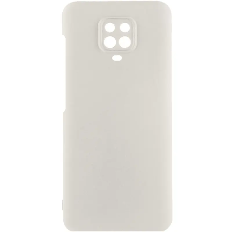 Чехол Silicone Cover Lakshmi Full Camera (AAA) для Xiaomi Redmi Note 9s / Note 9 Pro /Note 9 Pro Max, Белый / White, Силикон, купить оптом с доставкой