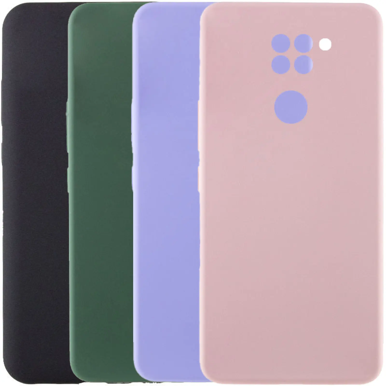 Чехол Silicone Cover Lakshmi Full Camera (AAA) для Xiaomi Redmi Note 9 / Redmi 10X, Силикон, купить оптом с доставкой