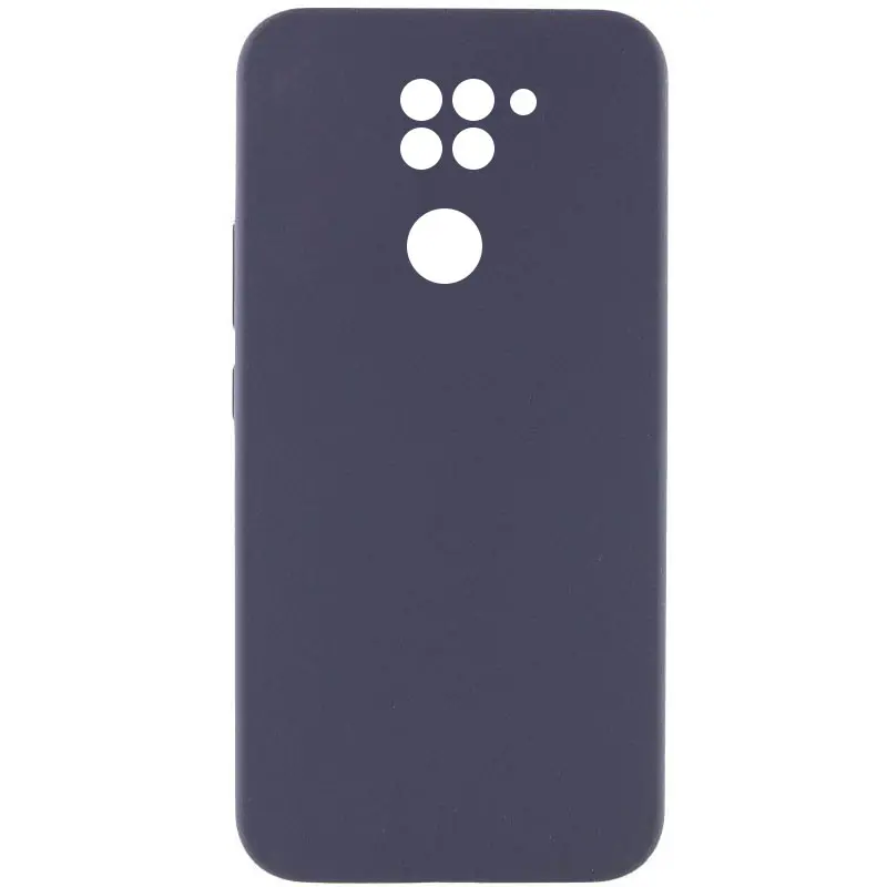Чехол Silicone Cover Lakshmi Full Camera (AAA) для Xiaomi Redmi Note 9 / Redmi 10X, Серый / Dark Gray, Силикон, купить оптом с доставкой