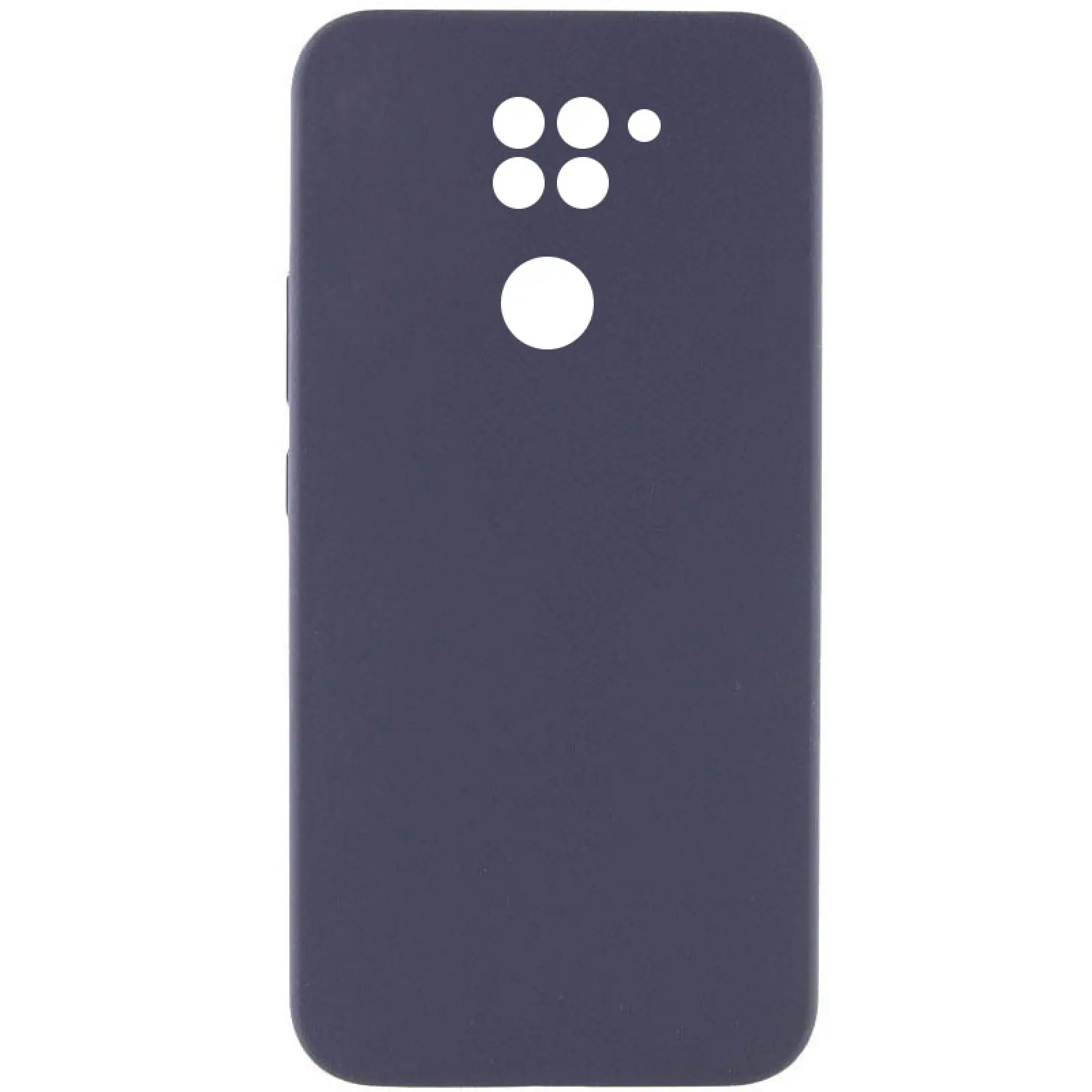 Чехол Silicone Cover Lakshmi Full Camera (AAA) для Xiaomi Redmi Note 9 / Redmi 10X, Серый / Dark Gray, Силикон, купить оптом с доставкой