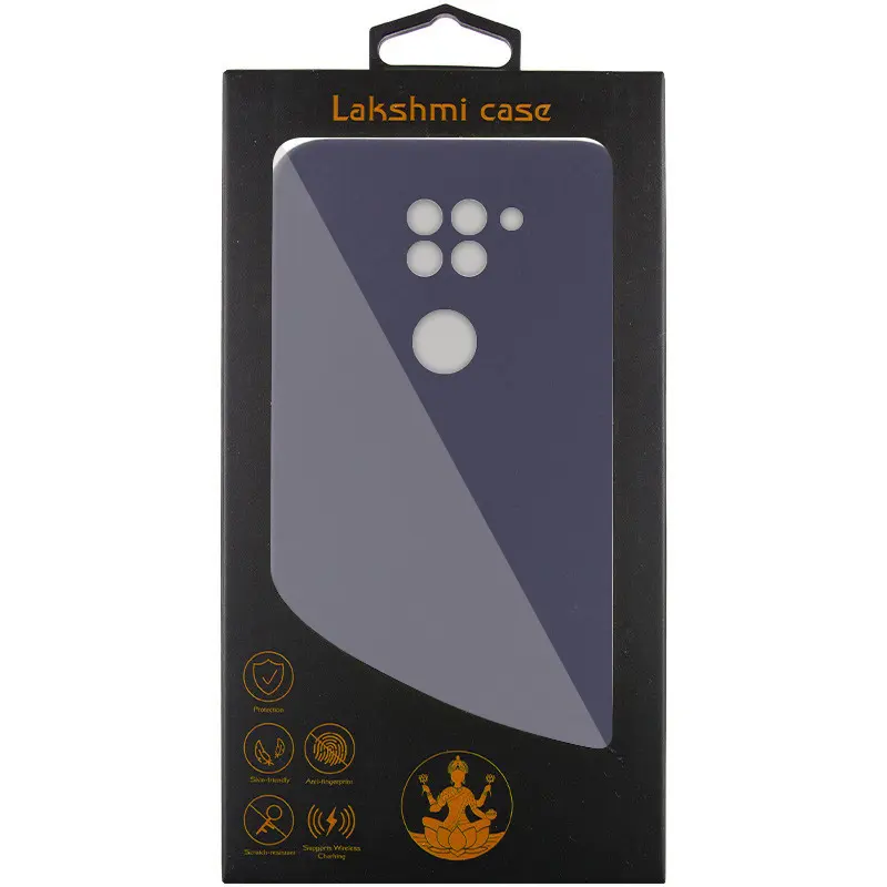 Чехол Silicone Cover Lakshmi Full Camera (AAA) для Xiaomi Redmi Note 9 / Redmi 10X, Серый / Dark Gray 3, Силикон, купить оптом с доставкой