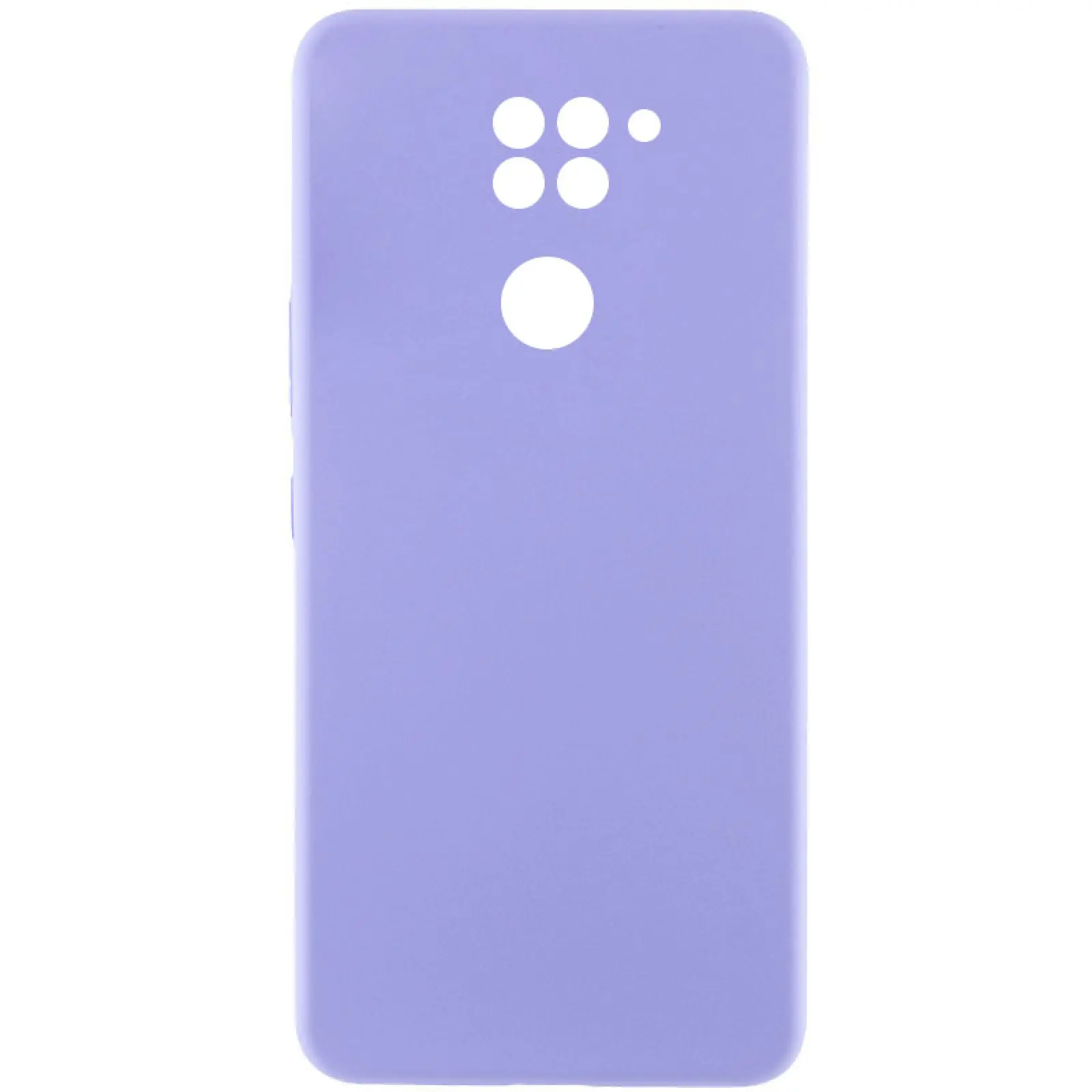 Чехол Silicone Cover Lakshmi Full Camera (AAA) для Xiaomi Redmi Note 9 / Redmi 10X, Сиреневый / Dasheen, Силикон, купить оптом с доставкой