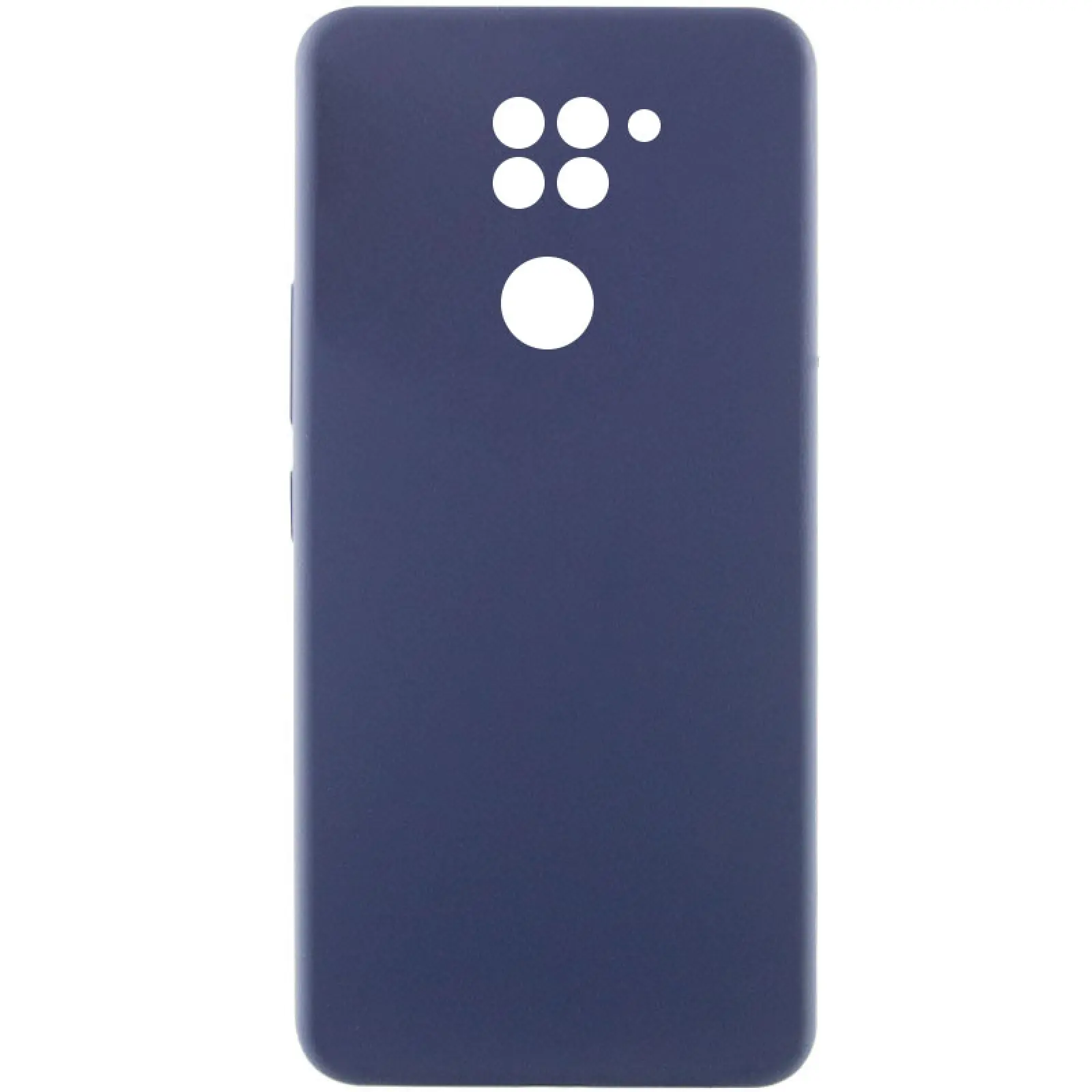 Чехол Silicone Cover Lakshmi Full Camera (AAA) для Xiaomi Redmi Note 9 / Redmi 10X, Темно-синий / Midnight blue, Силикон, купить оптом с доставкой