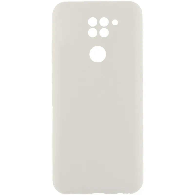 Чехол Silicone Cover Lakshmi Full Camera (AAA) для Xiaomi Redmi Note 9 / Redmi 10X, Белый / White, Силикон, купить оптом с доставкой