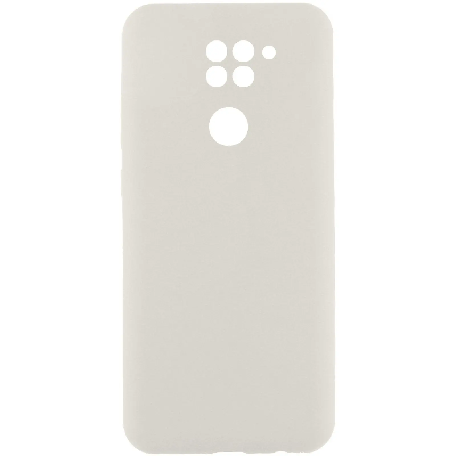 Чехол Silicone Cover Lakshmi Full Camera (AAA) для Xiaomi Redmi Note 9 / Redmi 10X, Белый / White, Силикон, купить оптом с доставкой