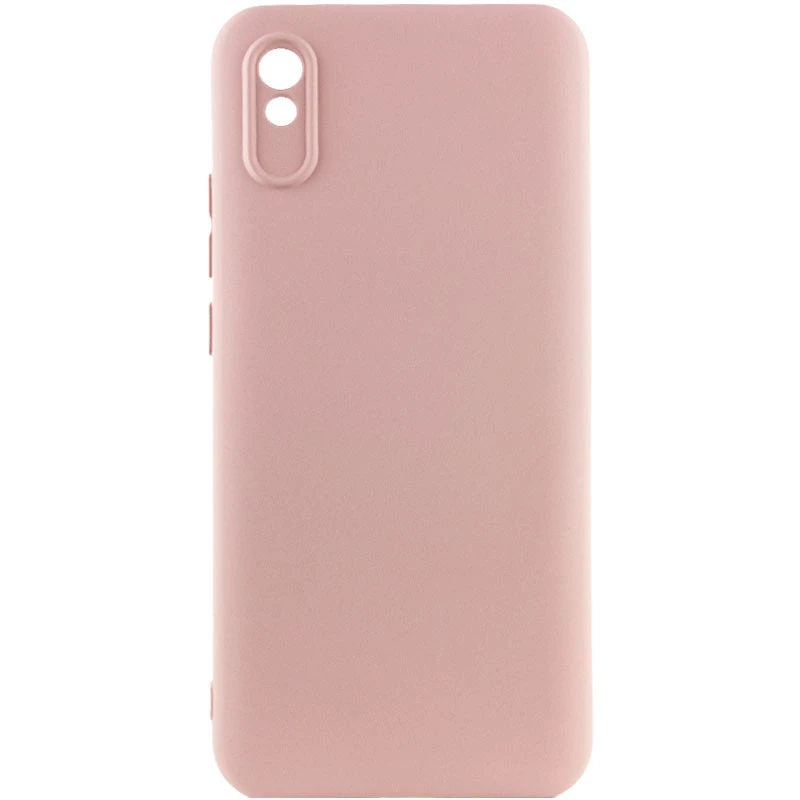 Чехол Silicone Cover Lakshmi Full Camera (AAA) для Xiaomi Redmi 9A, Розовый / Pink Sand, Силикон, купить оптом с доставкой