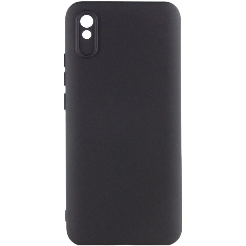 Чехол Silicone Cover Lakshmi Full Camera (AAA) для Xiaomi Redmi 9A, Черный / Black, Силикон, купить оптом с доставкой