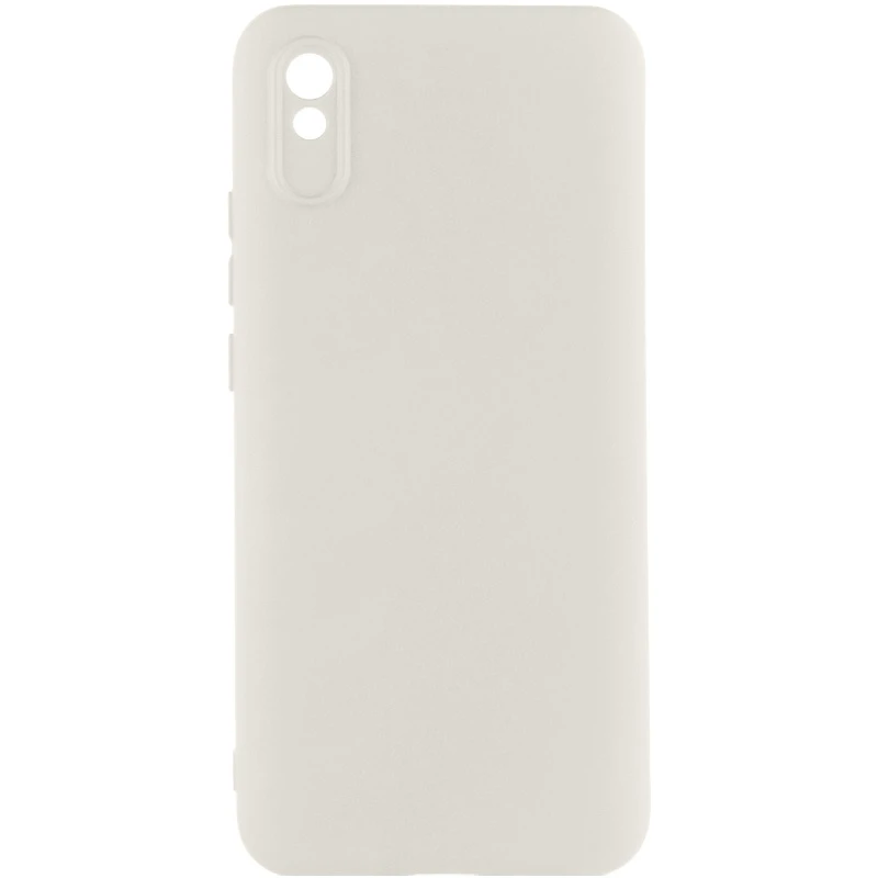 Чехол Silicone Cover Lakshmi Full Camera (AAA) для Xiaomi Redmi 9A, Белый / White, Силикон, купить оптом с доставкой
