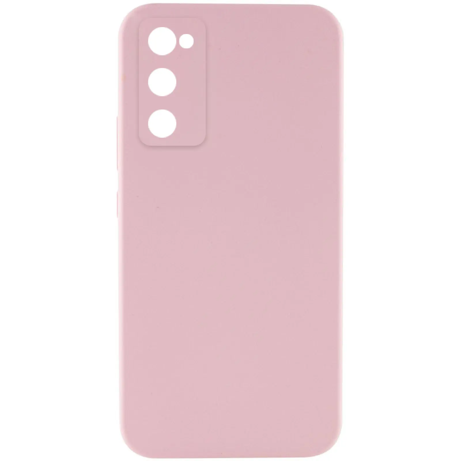 Чехол Silicone Cover Lakshmi Full Camera (AAA) для Samsung Galaxy S20 FE, Розовый / Pink Sand, Силикон, купить оптом с доставкой
