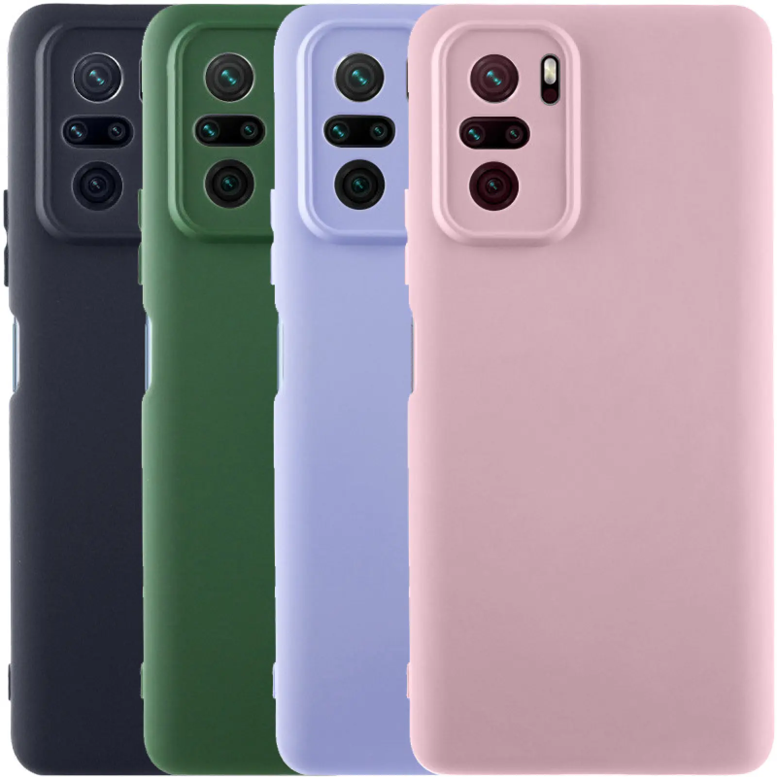 Чехол Silicone Cover Lakshmi Full Camera (AAA) для Xiaomi Redmi Note 10 / Note 10s / Poco M5s, Силикон, купить оптом с доставкой