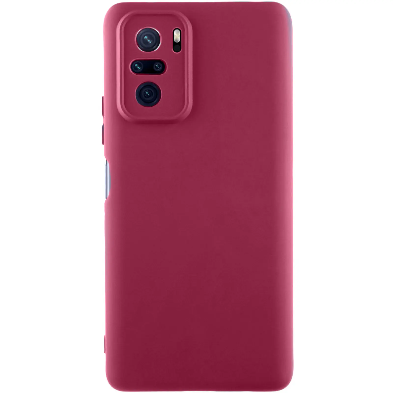 Чехол Silicone Cover Lakshmi Full Camera (AAA) для Xiaomi Redmi Note 10 / Note 10s / Poco M5s, Бордовый / Plum, Силикон, купить оптом с доставкой