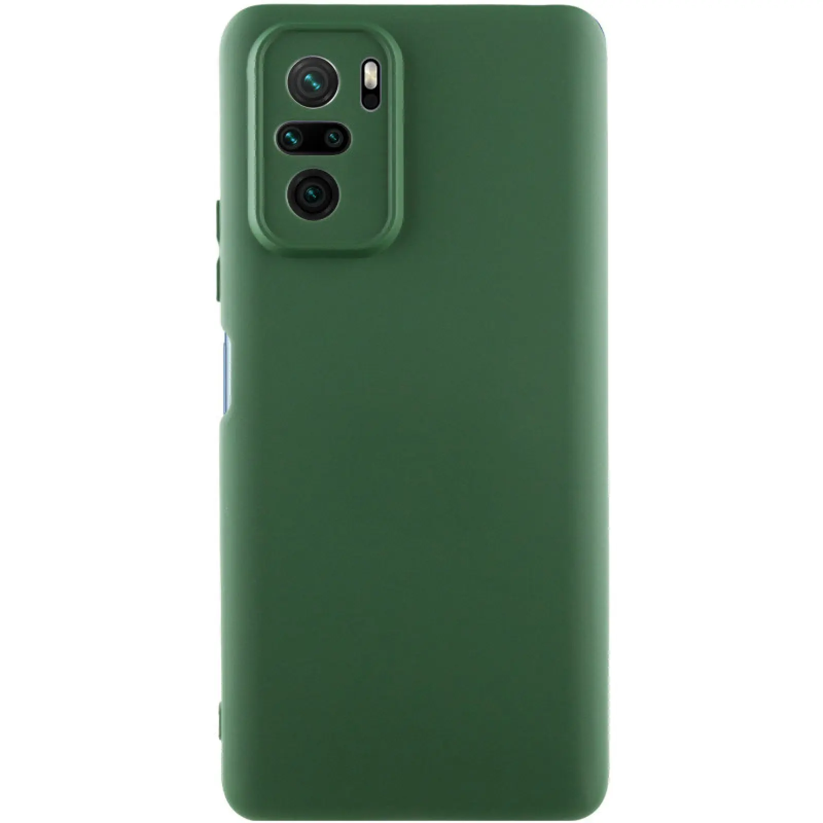 Чехол Silicone Cover Lakshmi Full Camera (AAA) для Xiaomi Redmi Note 10 / Note 10s / Poco M5s, Зеленый / Cyprus Green, Силикон, купить оптом с доставкой