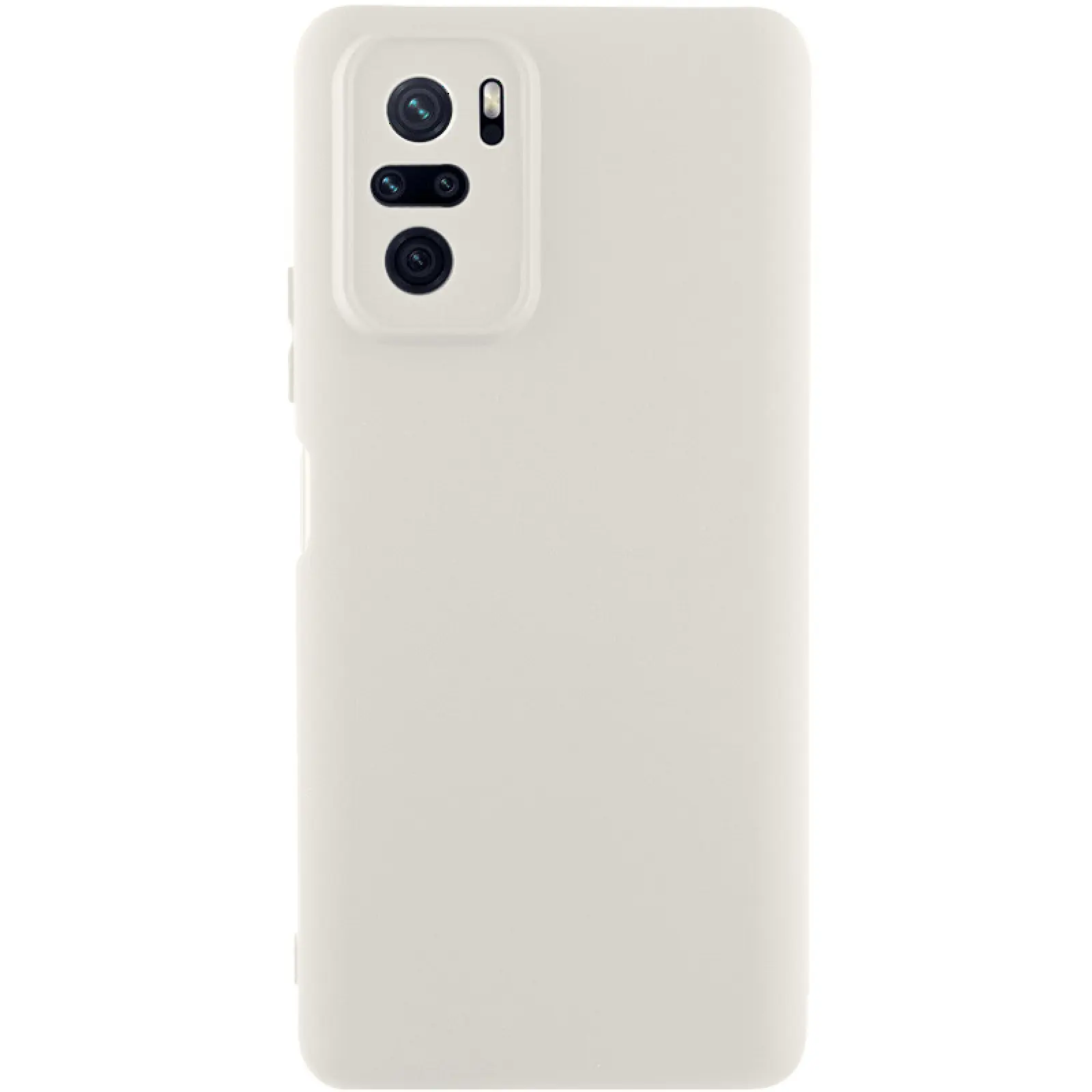 Чехол Silicone Cover Lakshmi Full Camera (AAA) для Xiaomi Redmi Note 10 / Note 10s / Poco M5s, Белый / White, Силикон, купить оптом с доставкой