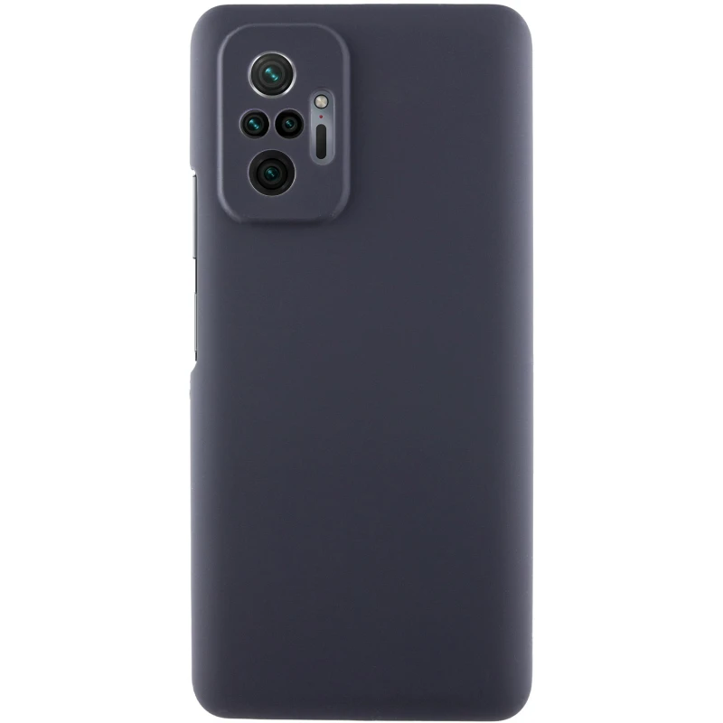 Чехол Silicone Cover Lakshmi Full Camera (AAA) для Xiaomi Redmi Note 10 Pro / 10 Pro Max, Серый / Dark Gray, Силикон, купить оптом с доставкой
