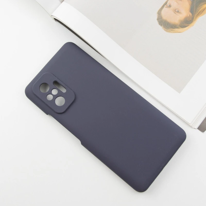 Чехол Silicone Cover Lakshmi Full Camera (AAA) для Xiaomi Redmi Note 10 Pro / 10 Pro Max, Серый / Dark Gray 1, Силикон, купить оптом с доставкой