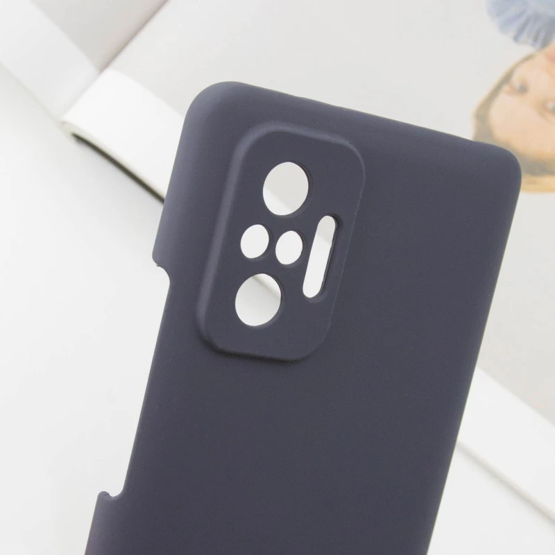 Чехол Silicone Cover Lakshmi Full Camera (AAA) для Xiaomi Redmi Note 10 Pro / 10 Pro Max, Серый / Dark Gray 3, Силикон, купить оптом с доставкой