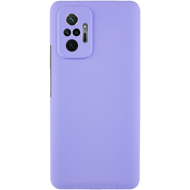 Чехол Silicone Cover Lakshmi Full Camera (AAA) для Xiaomi Redmi Note 10 Pro | Микрофибра на картинке №1