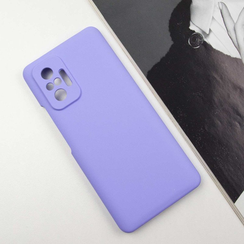 Чехол Silicone Cover Lakshmi Full Camera (AAA) для Xiaomi Redmi Note 10 Pro | Микрофибра на картинке №2