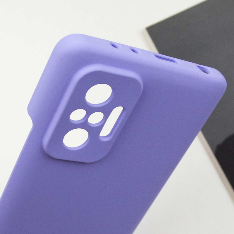 Чехол Silicone Cover Lakshmi Full Camera (AAA) для Xiaomi Redmi Note 10 Pro | Микрофибра на картинке №7