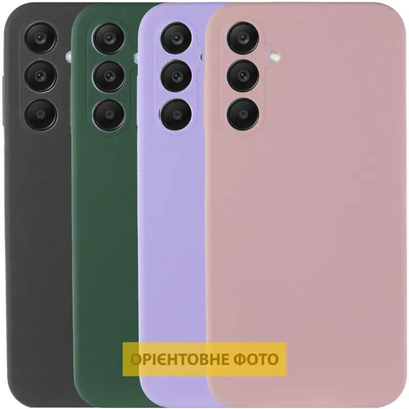 Чехол Silicone Cover Lakshmi Full Camera (AAA) для Samsung Galaxy A12, Силикон, купить оптом с доставкой