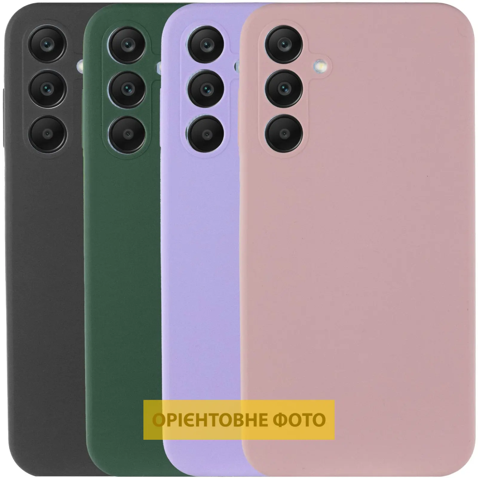 Чехол Silicone Cover Lakshmi Full Camera (AAA) для Samsung Galaxy A12, Силикон, купить оптом с доставкой