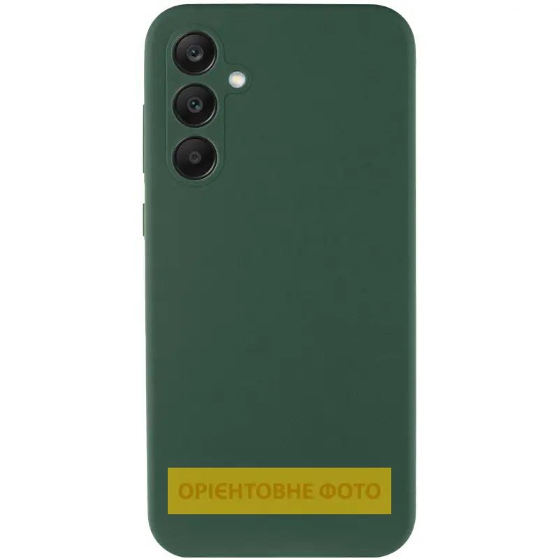 Чехол Silicone Cover Lakshmi Full Camera (AAA) для Samsung Galaxy A12, Зеленый / Cyprus Green 1, Силикон, купить оптом с доставкой
