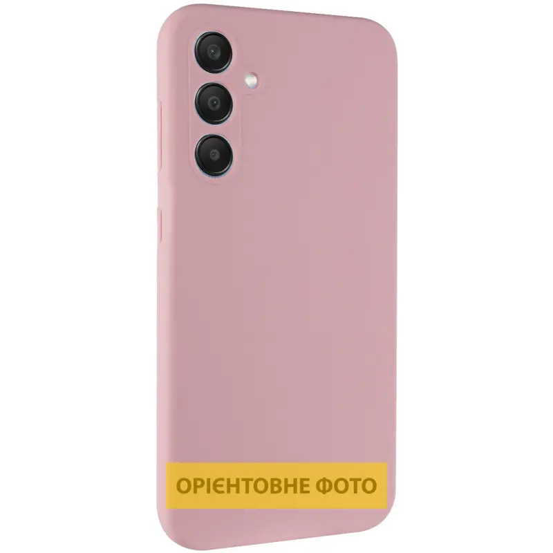 Чехол Silicone Cover Lakshmi Full Camera (AAA) для Samsung Galaxy A12, Розовый / Pink Sand, Силикон, купить оптом с доставкой