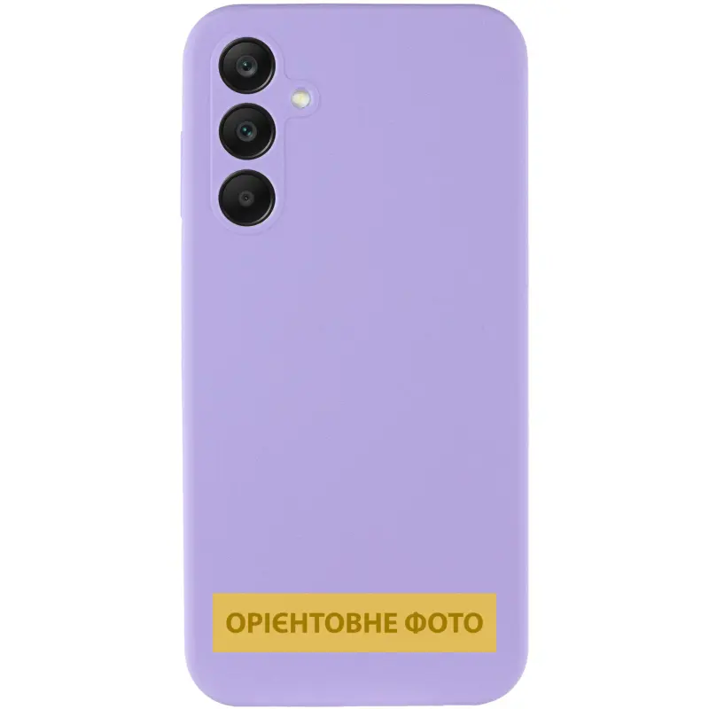 Чехол Silicone Cover Lakshmi Full Camera (AAA) для Samsung Galaxy A12, Сиреневый / Dasheen 1, Силикон, купить оптом с доставкой