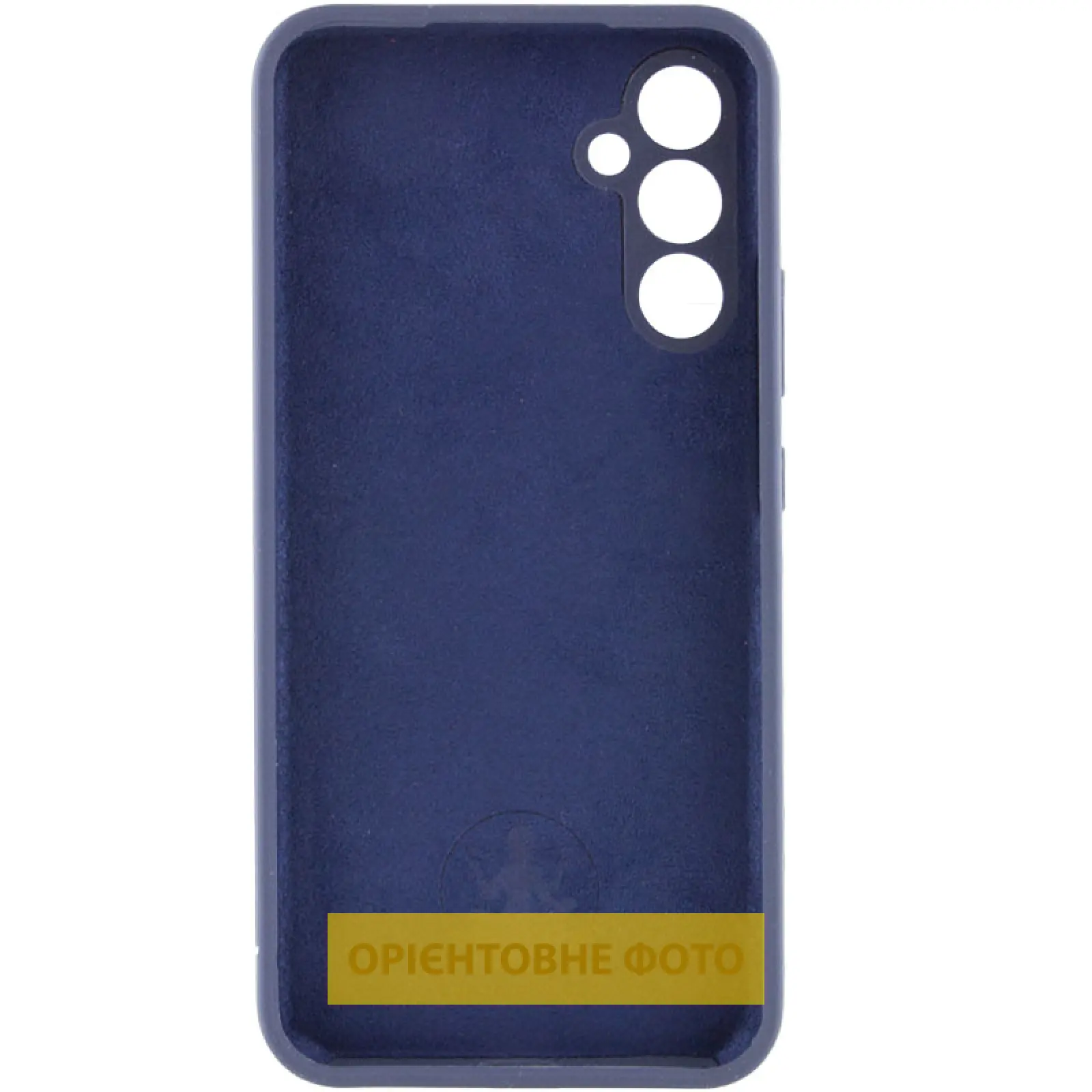 Чехол Silicone Cover Lakshmi Full Camera (AAA) для Samsung Galaxy A12, Темно-синий / Midnight blue 2, Силикон, купить оптом с доставкой
