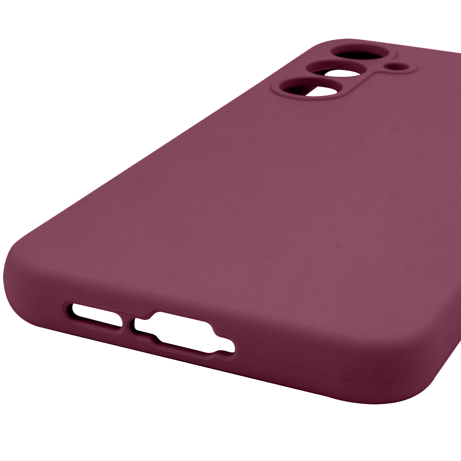 Чохол Silicone Cover Lakshmi Full Camera (AAA) для Samsung Galaxy A54 5G, Бордовий / Plum 4, Силікон, купити оптом з доставкою
