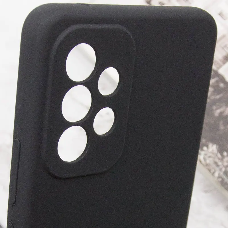 Чехол Silicone Cover Lakshmi Full Camera (AAA) для Samsung Galaxy A32 5G, Черный / Black 1, Силикон, купить оптом с доставкой