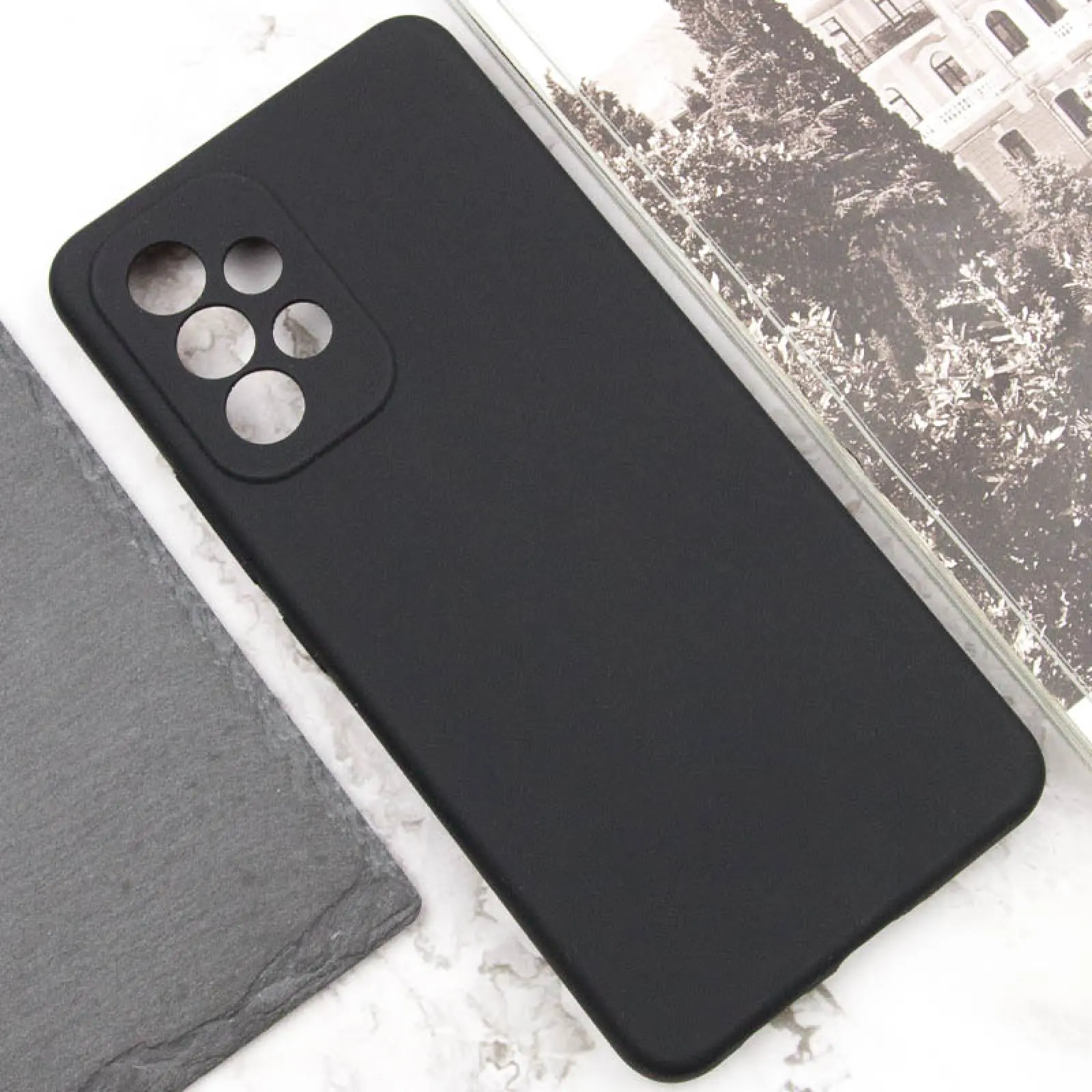 Чехол Silicone Cover Lakshmi Full Camera (AAA) для Samsung Galaxy A32 5G, Черный / Black 3, Силикон, купить оптом с доставкой