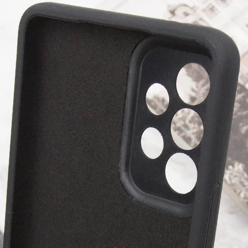 Чехол Silicone Cover Lakshmi Full Camera (AAA) для Samsung Galaxy A32 5G, Черный / Black 4, Силикон, купить оптом с доставкой