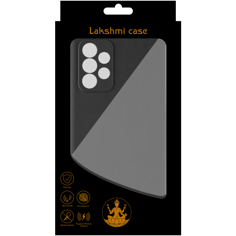 Чохол Silicone Cover Lakshmi Full Camera (AAA) для Samsung Galaxy A32 5G, Чорний / Black 5, Силікон, купити оптом з доставкою