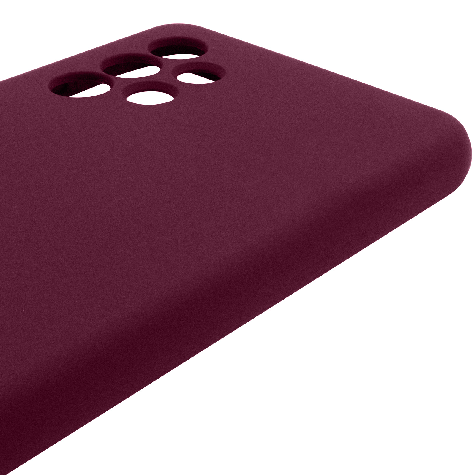 Чохол Silicone Cover Lakshmi Full Camera (AAA) для Samsung Galaxy A32 4G, Бордовий / Plum 3, Силікон, купити оптом з доставкою