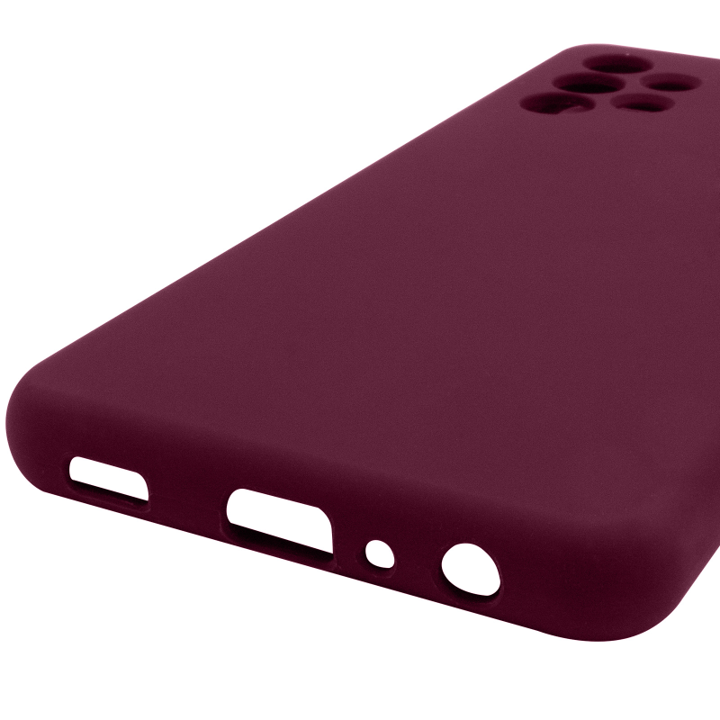 Чохол Silicone Cover Lakshmi Full Camera (AAA) для Samsung Galaxy A32 4G, Бордовий / Plum 4, Силікон, купити оптом з доставкою