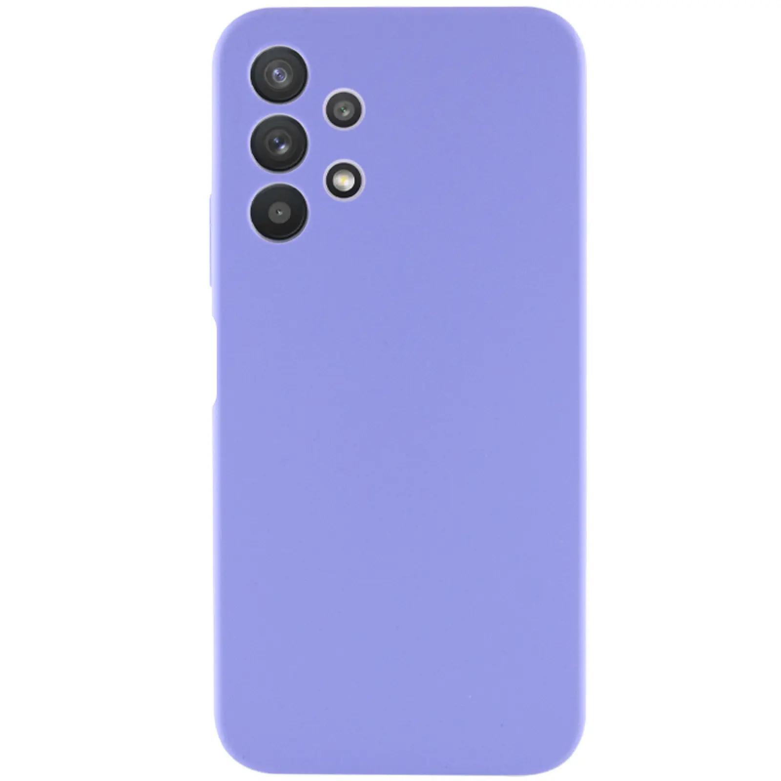 Чехол Silicone Cover Lakshmi Full Camera (AAA) для Samsung Galaxy A32 4G, Сиреневый / Dasheen, Силикон, купить оптом с доставкой