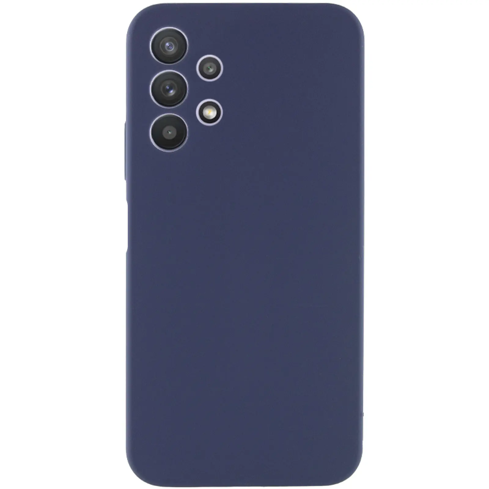 Чехол Silicone Cover Lakshmi Full Camera (AAA) для Samsung Galaxy A32 4G, Темно-синий / Midnight blue, Силикон, купить оптом с доставкой