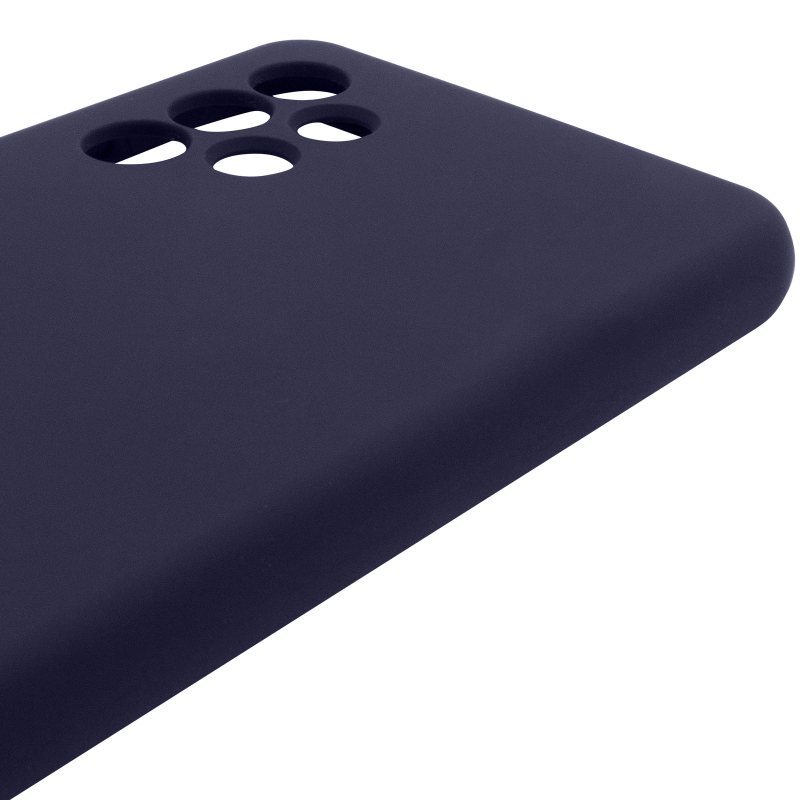 Чохол Silicone Cover Lakshmi Full Camera (AAA) для Samsung Galaxy A32 4G, Темно-синій / Midnight blue 4, Силікон, купити оптом з доставкою