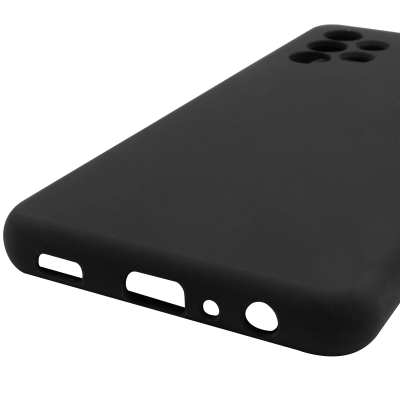 Чохол Silicone Cover Lakshmi Full Camera (AAA) для Samsung Galaxy A32 4G, Чорний / Black 4, Силікон, купити оптом з доставкою