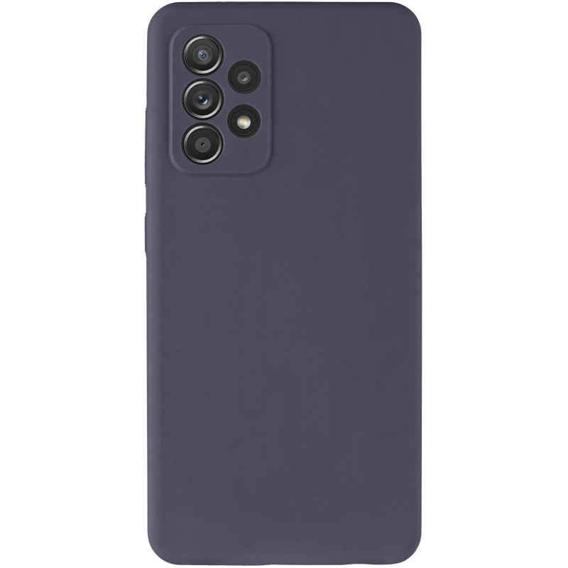 Чохол Silicone Cover Lakshmi Full Camera (AAA) для Samsung Galaxy A52 4G / A52 5G / A52s, Сірий / Dark Gray 1, Силікон, купити оптом з доставкою