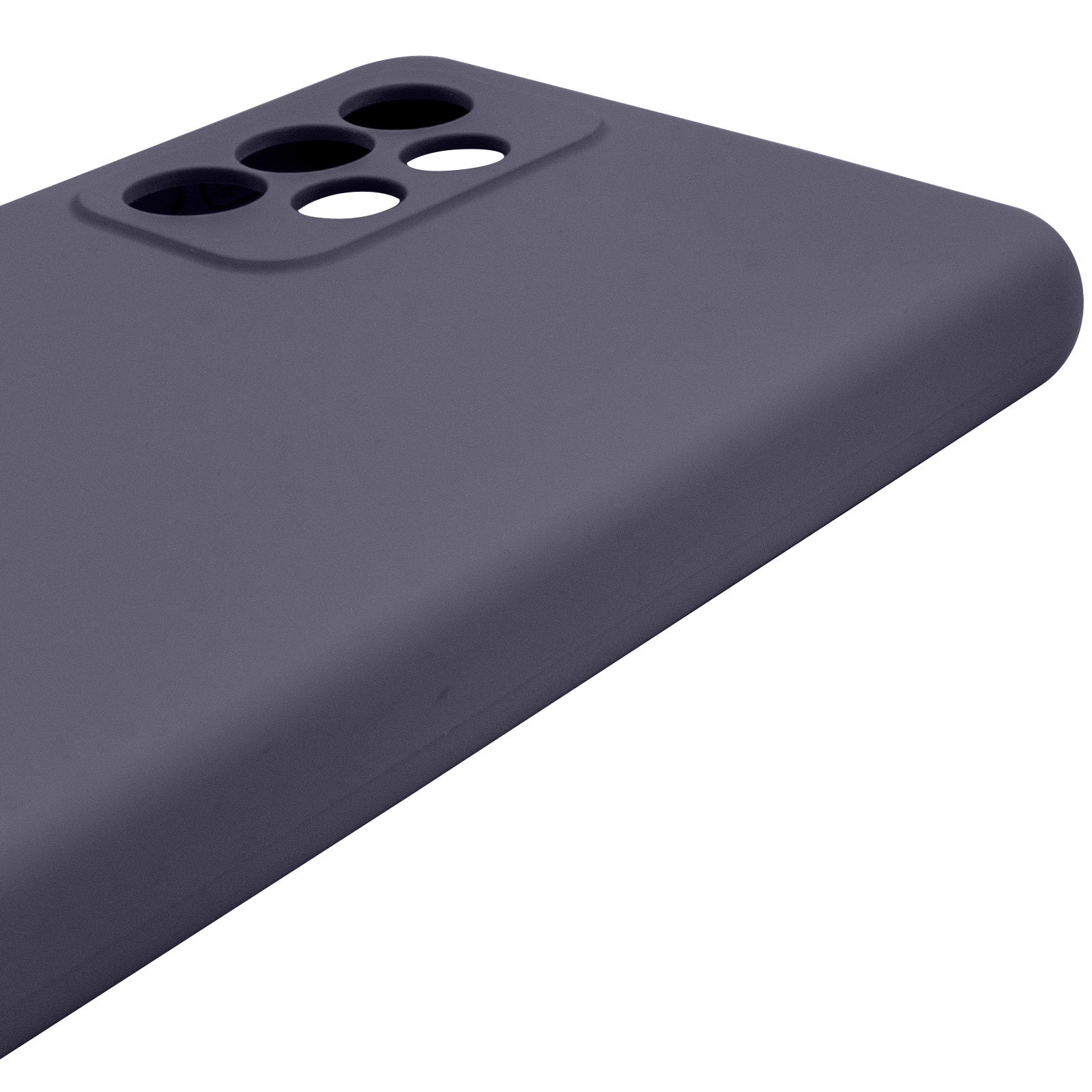 Чохол Silicone Cover Lakshmi Full Camera (AAA) для Samsung Galaxy A52 4G / A52 5G / A52s, Сірий / Dark Gray 3, Силікон, купити оптом з доставкою