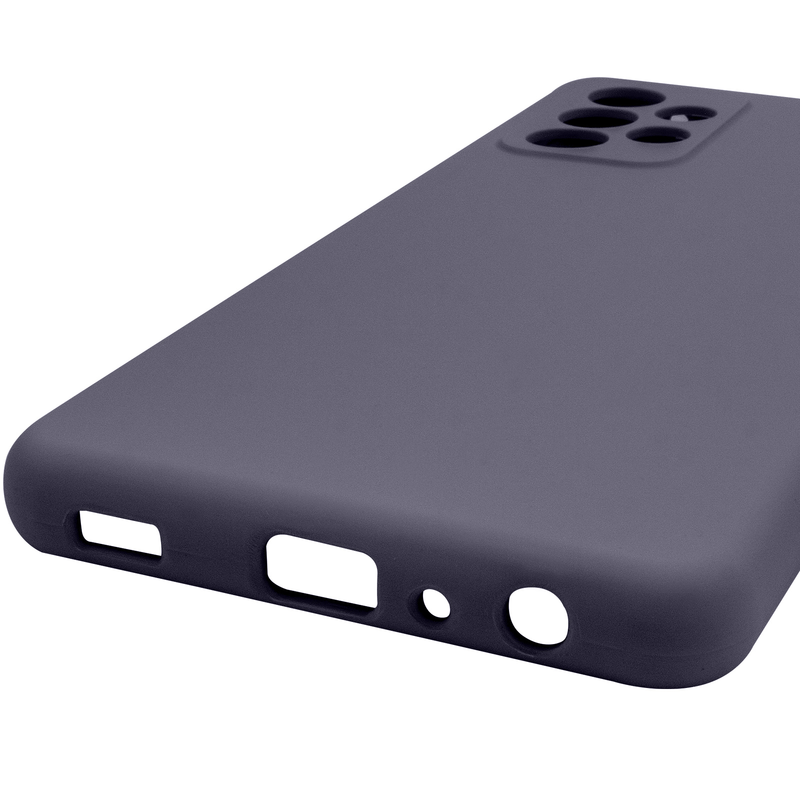 Чохол Silicone Cover Lakshmi Full Camera (AAA) для Samsung Galaxy A52 4G / A52 5G / A52s, Сірий / Dark Gray 4, Силікон, купити оптом з доставкою
