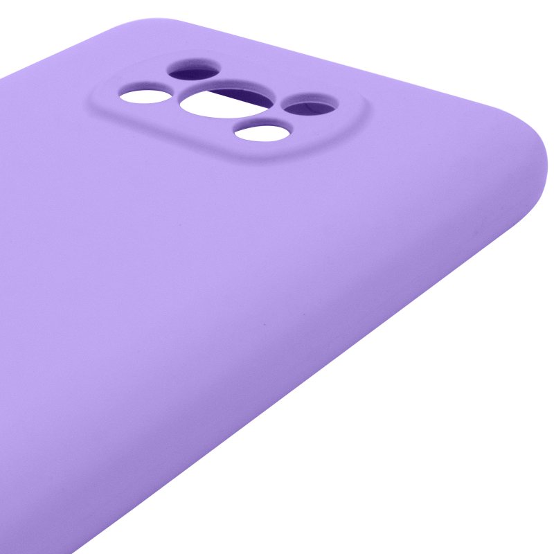 Чохол Silicone Cover Lakshmi Full Camera (AAA) для Xiaomi Poco X3 NFC / Poco X3 Pro, Бузковий / Dasheen 3, Силікон, купити оптом з доставкою